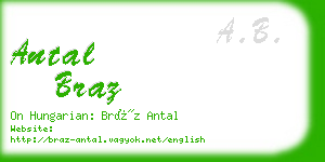 antal braz business card